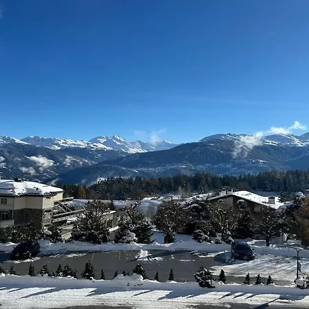 Superbe Avec 2 Avec Vue Imprenable Sur Les Alpes 아파트 크란스몬타나