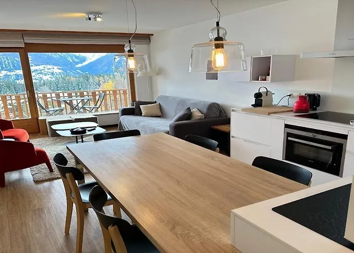 Superbe Avec 2 Avec Vue Imprenable Sur Les Alpes Apartment