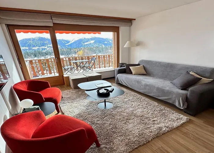 Appartement Superbe Avec 2 Avec Vue Imprenable Sur Les Alpes Crans-Montana
